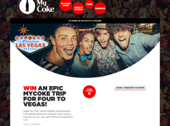 Win an epic MyCoke Trip for four to Vegas!