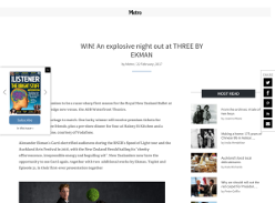 Win an explosive night out at Three by Ekman