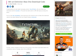 Win an Extinction Xbox One Download Code