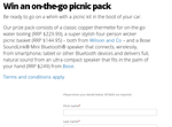 Win an on-the-go picnic pack