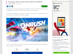 Win an Xbox One Code for ONRUSH