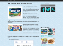 Win and Eat Well with Weet-Bix