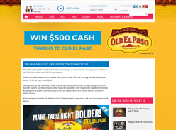 Win cash and Old El Paso products with Family Feud