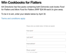 Win Cookbooks for Flatters