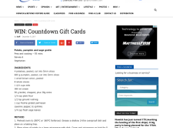 Win Countdown Gift Cards