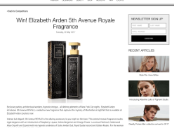 Win Elizabeth Arden 5th Avenue Royale Fragrance