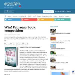 Win! February book competition