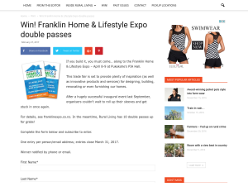 Win! Franklin Home & Lifestyle Expo double passes