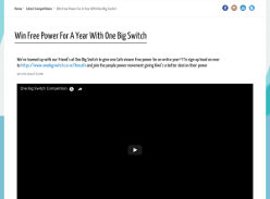 Win Free Power For A Year With One Big Switch