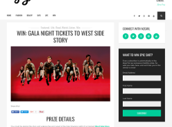 Win Gala Night Tickets To West Side Story