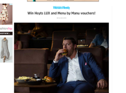 Win Hoyts LUX and Menu by Manu vouchers