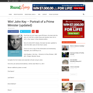 Win! John Key Portrait of a Prime Minister