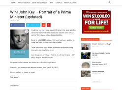 Win! John Key Portrait of a Prime Minister