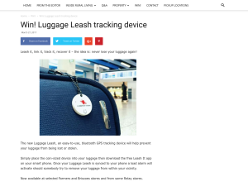 Win! Luggage Leash tracking device