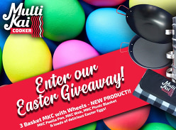 Win Merchandise and Treats and 3 Basket MKC Cooker with Wheels