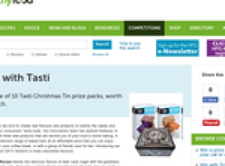 Win one of 10 Tasti Christmas Tin prize packs