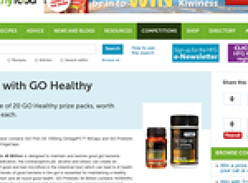 Win one of 20 GO Healthy prize packs, worth $54.80 each