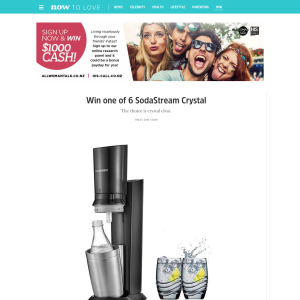 Win one of 6 SodaStream Crystal