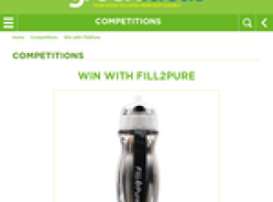 Win one of five Fill2Pure stainless steel water filter bottles