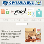 Win one of ten packs of Blackmores Pregnancy & Breastfeeding Gold capsules