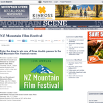 Win one of three double passes to the NZ Mountain Film Festival