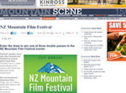 Win one of three double passes to the NZ Mountain Film Festival
