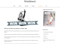 Win one of three free passes to online yoga