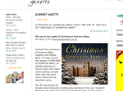 Win one of two copies of Christmas at Downton Abbey