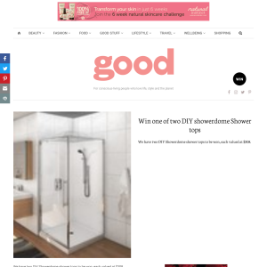Win one of two DIY showerdome Shower tops