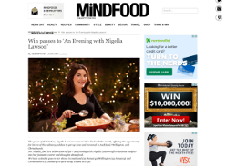 Win passes to ‘An Evening with Nigella Lawson’