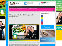 Win prizes with the ZM Snapchart's Snapstreak