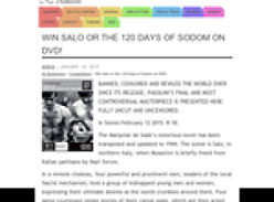 Win Salo or the 120 Days of Sodom