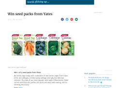 Win seed packs from Yates