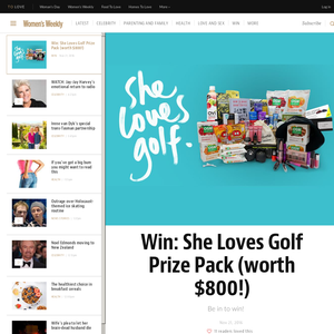 Win She Loves Golf Prize Pack (worth $800!)