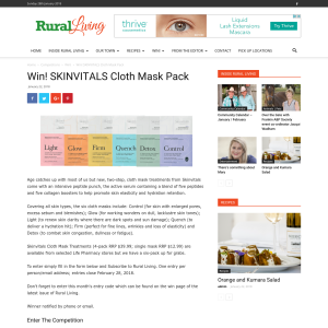 Win SKINVITALS Cloth Mask Pack