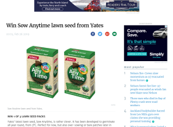 Win Sow Anytime lawn seed from Yates