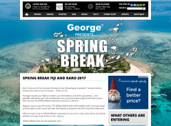 Win Spring Break Fiji and Raro 2017