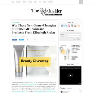 Win Superstart Skincare Products from Elizabeth Arden