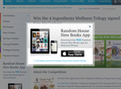 Win the 4 Ingredients Wellness Trilogy signed by Kim McCosker!