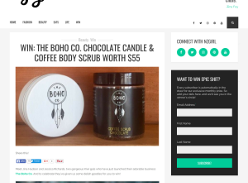 Win The Boho Co. Chocolate Candle & Coffee Body Scrub