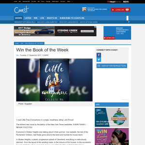 Win the Book of the Week - Little Fires Everywhere