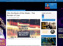 Win the Book of the Week - The Burden of Lies