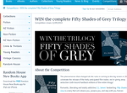 Win the complete Fifty Shades of Grey Trilogy
