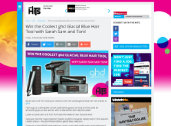 Win the Coolest ghd Glacial Blue Hair Tool with Sarah Sam and Toni