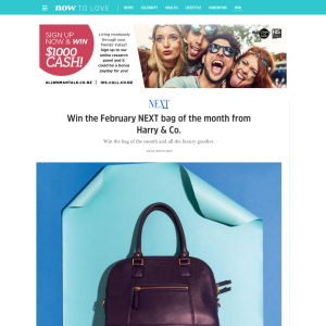 Win the February NEXT bag of the month from Harry & Co.