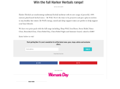 Win the full Harker Herbals range