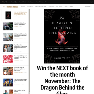 Win the NEXT book of the month November: The Dragon Behind the Glass