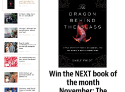 Win the NEXT book of the month November: The Dragon Behind the Glass