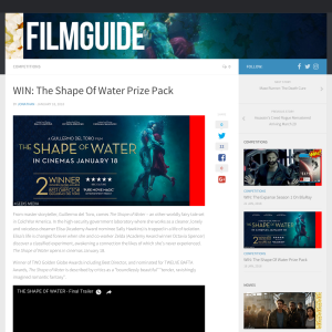 Win The Shape Of Water Prize Pack