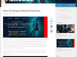 Win The Shape Of Water Prize Pack